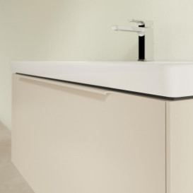 Тумба под раковину Villeroy & Boch Subway 3.0 97,3х42,9 см ДСП/алюминий серый кашемир/монохром C56902VN