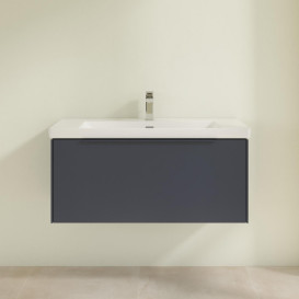 Тумба под раковину Villeroy & Boch Subway 3.0 97,3х42,9 см ДСП/алюминий морской синий/монохром C56902VQ