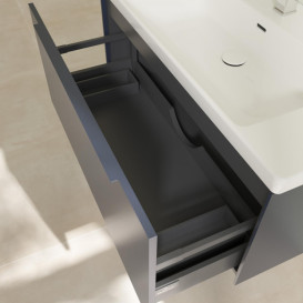 Тумба под раковину Villeroy & Boch Subway 3.0 97,3х42,9 см ДСП/алюминий морской синий/монохром C56902VQ