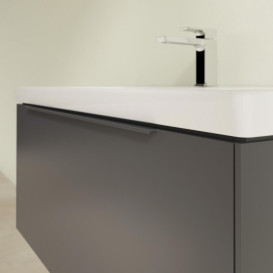 Тумба под раковину Villeroy & Boch Subway 3.0 97,3х42,9 см ДСП/алюминий графит/монохром C56902VR