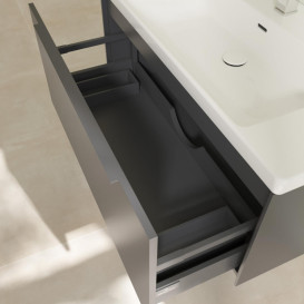 Тумба под раковину Villeroy & Boch Subway 3.0 97,3х42,9 см ДСП/алюминий графит/монохром C56902VR