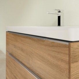 Тумба під раковину Villeroy & Boch Subway 3.0 97,3х57,6 см ДСП/алюміній дуб канзас C57000RH