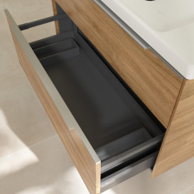 Тумба під раковину Villeroy & Boch Subway 3.0 97,3х57,6 см ДСП/алюміній дуб канзас C57000RH