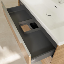 Тумба під раковину Villeroy & Boch Subway 3.0 97,3х57,6 см ДСП/алюміній дуб канзас C57000RH