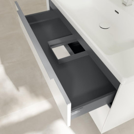 Тумба під раковину Villeroy & Boch Subway 3.0 97,3х57,6 см ДСП/алюміній чистий білий C57000VF