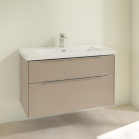 Тумба под раковину Villeroy & Boch Subway 3.0 97,3х57,6 см ДСП/алюминий тауп C57000VM