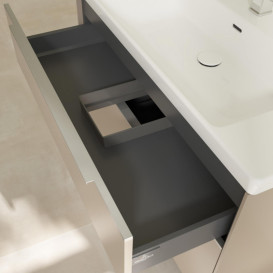 Тумба под раковину Villeroy & Boch Subway 3.0 97,3х57,6 см ДСП/алюминий тауп C57000VM