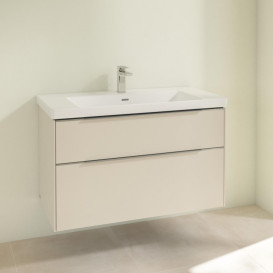 Тумба под раковину Villeroy & Boch Subway 3.0 97,3х57,6 см ДСП/алюминий серый кашемир C57000VN