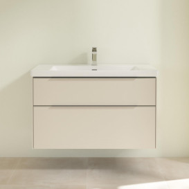 Тумба под раковину Villeroy & Boch Subway 3.0 97,3х57,6 см ДСП/алюминий серый кашемир C57000VN