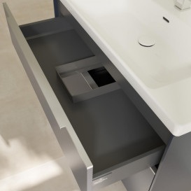 Тумба під раковину Villeroy & Boch Subway 3.0 97,3х57,6 см ДСП/алюміній морський синій C57000VQ