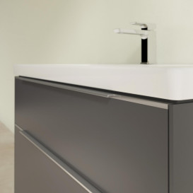 Тумба під раковину Villeroy & Boch Subway 3.0 97,3х57,6 см ДСП/алюміній графіт C57000VR