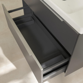 Тумба під раковину Villeroy & Boch Subway 3.0 97,3х57,6 см ДСП/алюміній графіт C57000VR