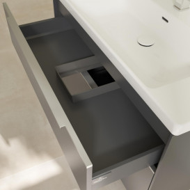 Тумба під раковину Villeroy & Boch Subway 3.0 97,3х57,6 см ДСП/алюміній графіт C57000VR