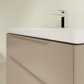 Тумба під раковину Villeroy & Boch Subway 3.0 97,3х57,6 см ДСП/алюміній тауп/монохром C57002VM