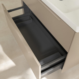 Тумба під раковину Villeroy & Boch Subway 3.0 97,3х57,6 см ДСП/алюміній тауп/монохром C57002VM