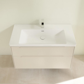 Тумба под раковину Villeroy & Boch Subway 3.0 97,3х57,6 см ДСП/алюминий серый кашемир/монохром C57002VN