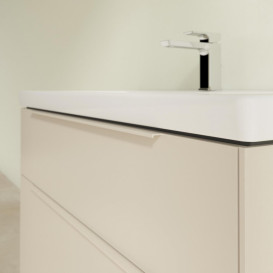 Тумба под раковину Villeroy & Boch Subway 3.0 97,3х57,6 см ДСП/алюминий серый кашемир/монохром C57002VN