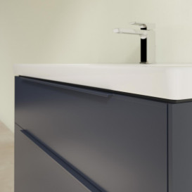 Тумба під раковину Villeroy & Boch Subway 3.0 97,3х57,6 см ДСП/алюміній морський синій/монохром C57002VQ