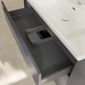 Тумба під раковину Villeroy & Boch Subway 3.0 97,3х57,6 см ДСП/алюміній морський синій/монохром C57002VQ