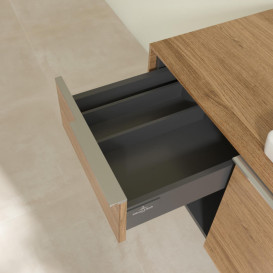 Тумба під раковину Villeroy & Boch Subway 3.0 100х42,3 см ДСП/алюміній дуб канзас C57100RH