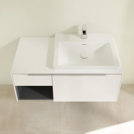 Тумба під раковину Villeroy & Boch Subway 3.0 100х42,3 см ДСП/алюміній чистий білиймC57100VF