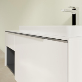 Тумба під раковину Villeroy & Boch Subway 3.0 100х42,3 см ДСП/алюміній чистий білиймC57100VF