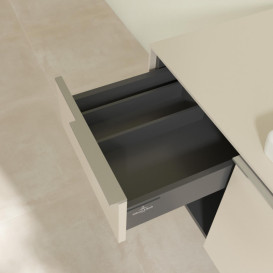 Тумба под раковину Villeroy & Boch Subway 3.0 100х42,3 см ДСП/алюминий серый кашемир C57100VN