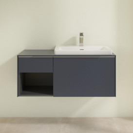 Тумба под раковину Villeroy & Boch Subway 3.0 100х42,3 см ДСП/алюминий морской синий C57100VQ