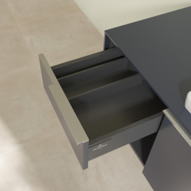 Тумба под раковину Villeroy & Boch Subway 3.0 100х42,3 см ДСП/алюминий морской синий C57100VQ