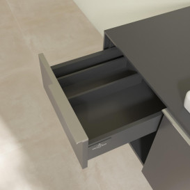 Тумба под раковину Villeroy & Boch Subway 3.0 100х42,3 см ДСП/алюминий графит C57100VR