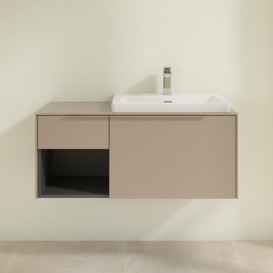 Тумба під раковину Villeroy & Boch Subway 3.0 100х42,3 см ДСП/алюміній тауп/монохром C57102VM