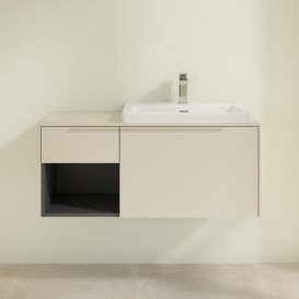 Тумба под раковину Villeroy & Boch Subway 3.0 100х42,3 см ДСП/алюминий серый кашемир/монохром C57102VN