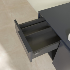 Тумба під раковину Villeroy & Boch Subway 3.0 100х42,3 см ДСП/алюміній синій морський/монохром C57102VQ