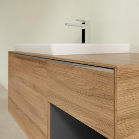 Тумба под раковину Villeroy & Boch Subway 3.0 100х42,3 см ДСП/алюминий дуб канзас C57200RH