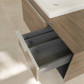 Тумба под раковину Villeroy & Boch Subway 3.0 100х42,3 см ДСП/алюминий дуб аризона C57200VH