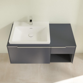 Тумба под раковину Villeroy & Boch Subway 3.0 100х42,3 см ДСП/алюминий морской синий C57200VQ