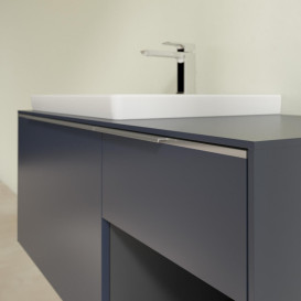 Тумба под раковину Villeroy & Boch Subway 3.0 100х42,3 см ДСП/алюминий морской синий C57200VQ