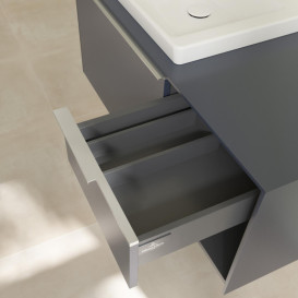 Тумба под раковину Villeroy & Boch Subway 3.0 100х42,3 см ДСП/алюминий морской синий C57200VQ