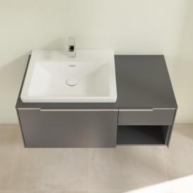 Тумба под раковину Villeroy & Boch Subway 3.0 100х42,3 см ДСП/алюминий графит C57200VR