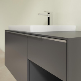 Тумба под раковину Villeroy & Boch Subway 3.0 100х42,3 см ДСП/алюминий графит C57200VR