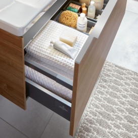 Тумба под раковину Villeroy & Boch Subway 3.0 77,2х42,9 см ДСП/алюминий дуб канзас C57300RH