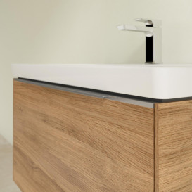 Тумба под раковину Villeroy & Boch Subway 3.0 77,2х42,9 см ДСП/алюминий дуб канзас C57300RH