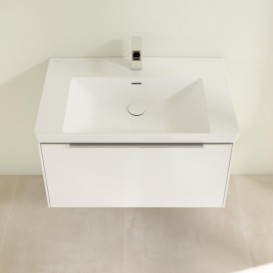 Тумба під раковину Villeroy & Boch Subway 3.0 77,2х42,9 см ДСП/алюміній білий діамант C57300VE