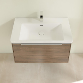 Тумба под раковину Villeroy & Boch Subway 3.0 77,2х42,9 см ДСП/алюминий дуб аризона C57300VH