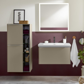 Тумба под раковину Villeroy & Boch Subway 3.0 77,2х42,9 см ДСП/алюминий тауп C57300VM