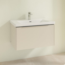 Тумба под раковину Villeroy & Boch Subway 3.0 77,2х42,9 см ДСП/алюминий серый кашемир C57300VN