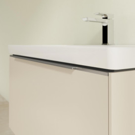 Тумба под раковину Villeroy & Boch Subway 3.0 77,2х42,9 см ДСП/алюминий серый кашемир C57300VN