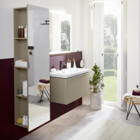 Тумба под раковину Villeroy & Boch Subway 3.0 77,2х42,9 см ДСП/алюминий графит C57300VR