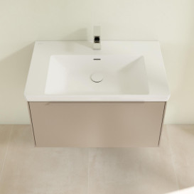 Тумба под раковину Villeroy & Boch Subway 3.0 77,2х42,9 см ДСП/алюминий тауп/монохром C57302VM