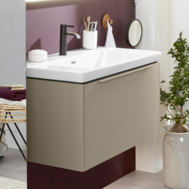 Тумба под раковину Villeroy & Boch Subway 3.0 77,2х42,9 см ДСП/алюминий тауп/монохром C57302VM